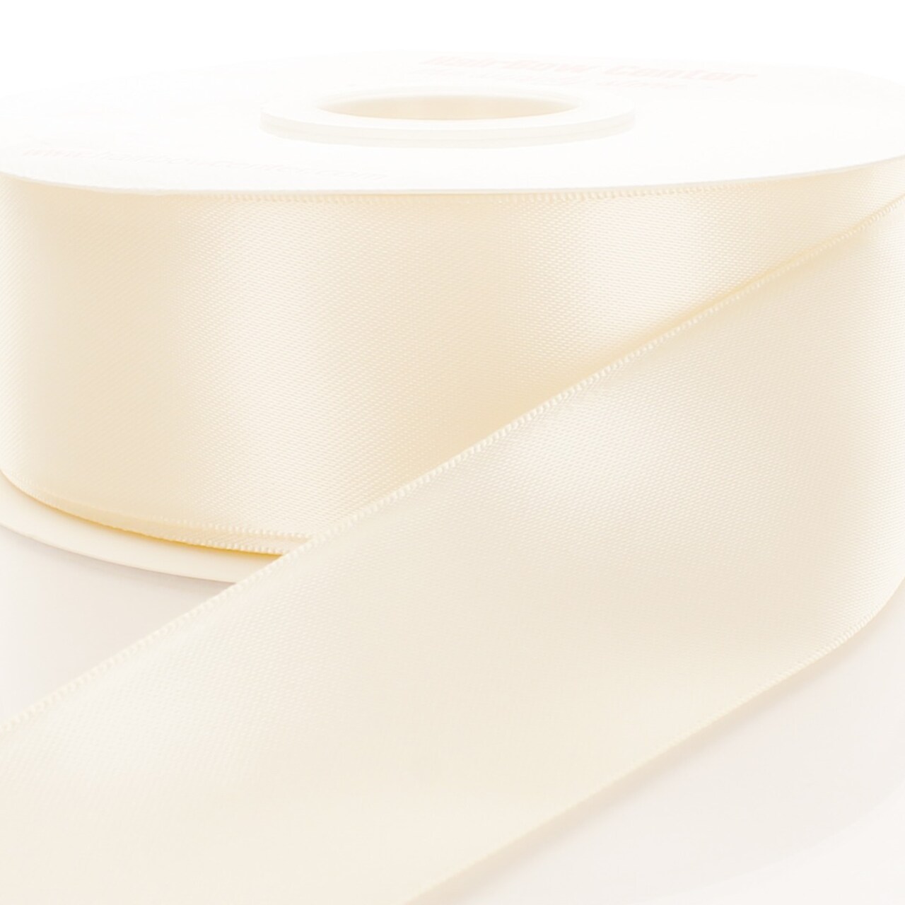 4&#x22; Double Faced Satin Ribbon 810 Ivory 3yd
